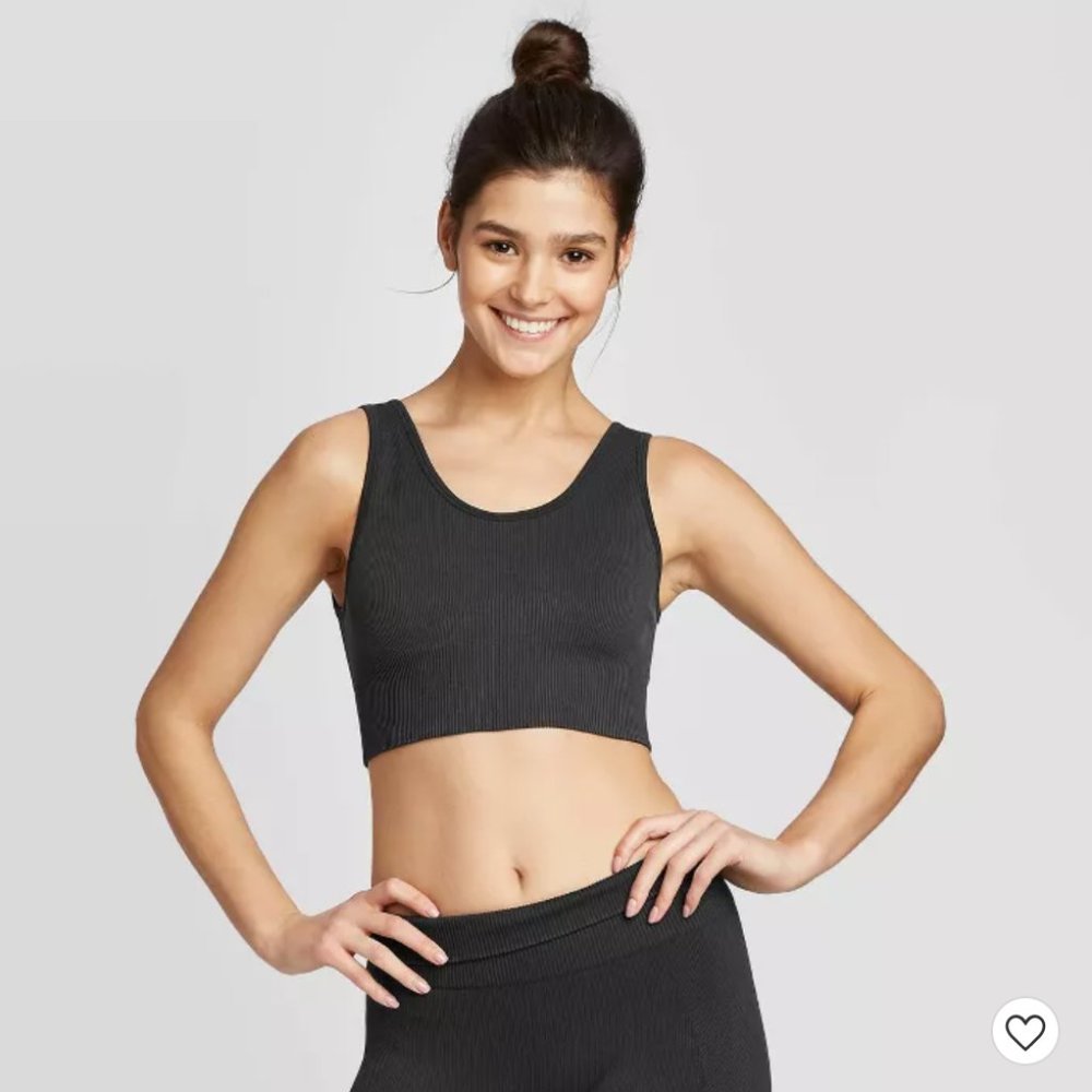 Joy Lab Ribbed Bra and Legging Set